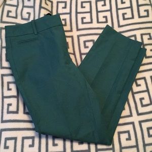 Teal slim ankle dress pants NWT
